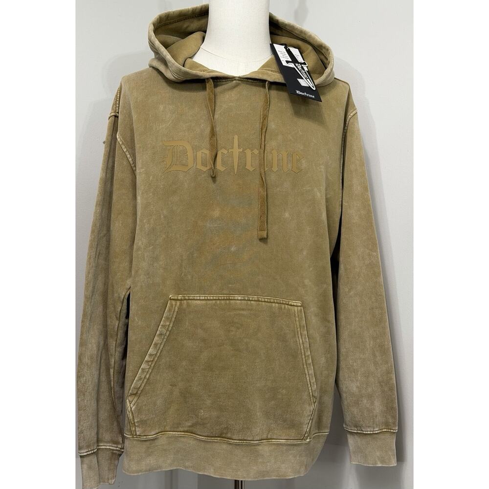 NEW Doctrine Sandstone Brown Tan Sweatshirt Signature Hoodie Size XL Msrp $125